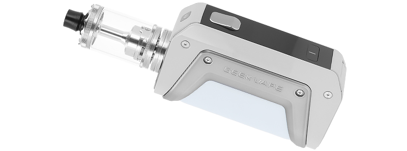 L'atomiseur Revorie RTA de la marque Ambition Mods sur la box Aegis Legend 3 de chez Geekvape