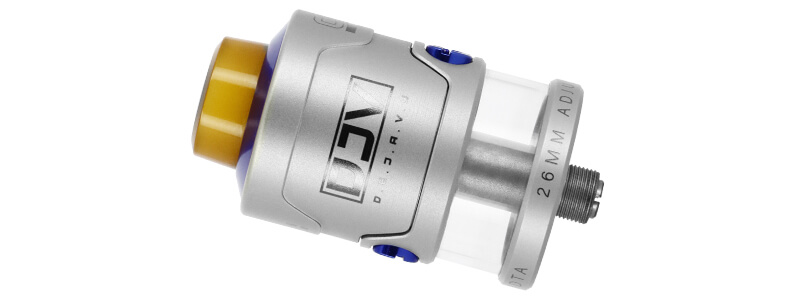 Zoom sur l'atomiseur Tank V2 RDTA 26mm de chez DJV