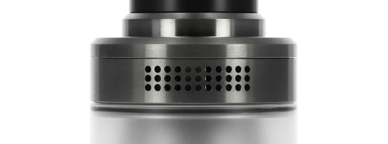 The top airflow of the Valkyrie XL RTA atomizer by Vaperz Cloud