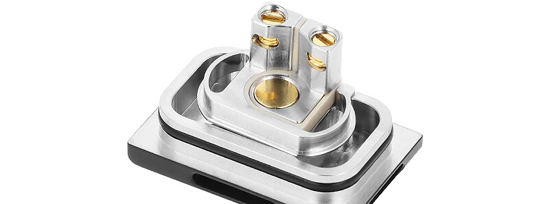 The deck of Thunder Cloud X El Mono Vapeador's Boro Requiem RBA atomizer