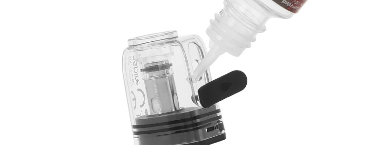 Le remplissage de la cartouche Fluffi par le fabricant Aspire