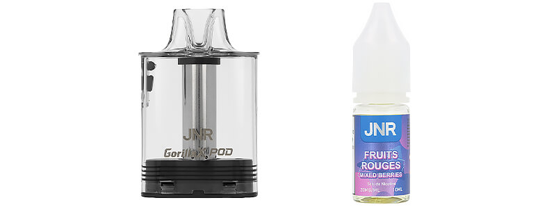 Le contenu de la boîte de la cartouche Mixed Berries par JNR