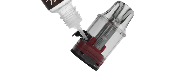 The filling of Vaporesso's Vibe SE cartridge