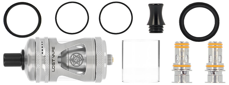 Le contenu de la boîte du clearomiseur Centaurus Nano MTL par Lost Vape