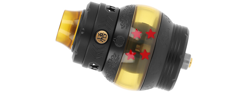 Zoom sur le clearomiseur Dragon Ball Sub-Ohm de chez Fumytech