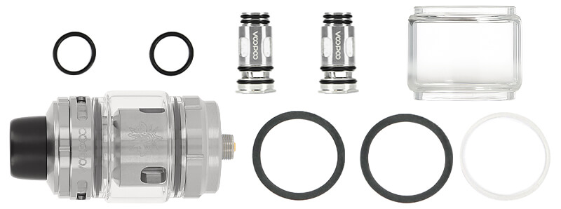 Le contenu de la boîte du clearomiseur Uforce-X II par Voopoo