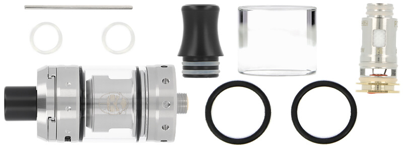 Box contents of Vaponaute's VT26 clearomizer