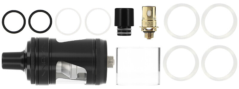Box contents of Innokin's Zenith Pro 2 clearomizer