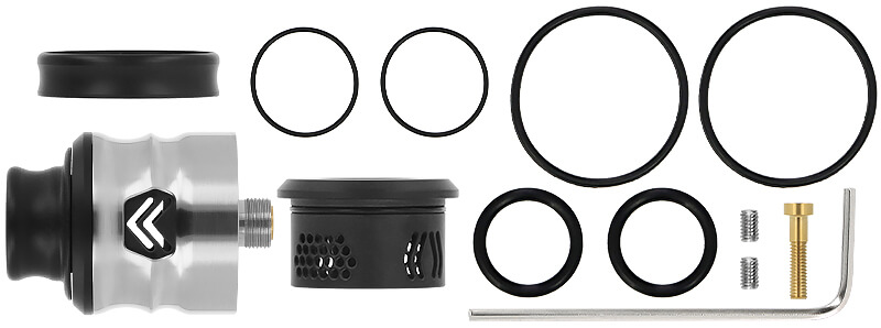 Box contents of Hussar's East RDA dripper