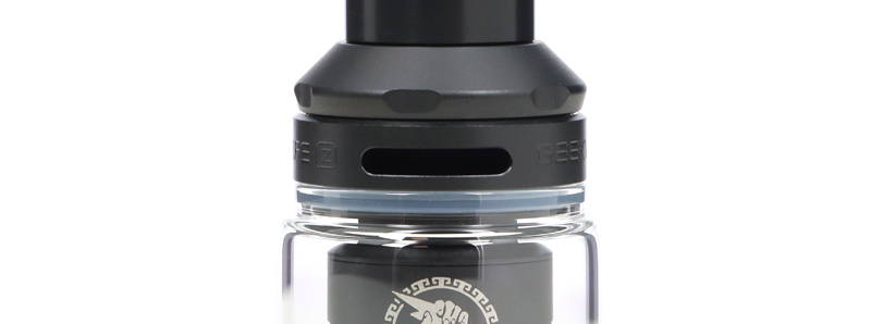 The top airflow of the Zeus Sub Ohm 2021 clearomizer by Geek Vape