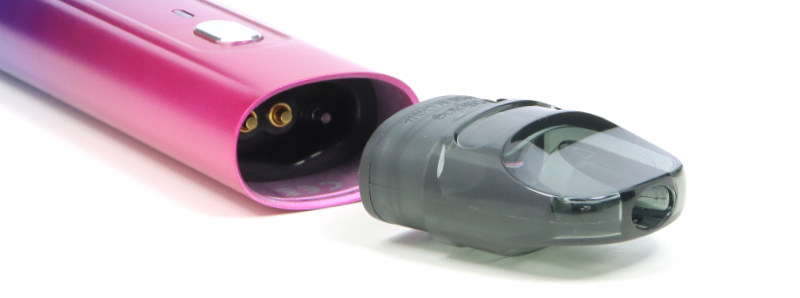 The magnetic connection of the Flexus Q pod, for the Flexus Q cartridge, by Aspire