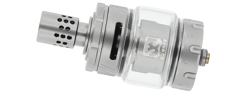 The Precisio Sub-Ohm clearomizer of BD Vape's Blaster Gun Edition kit