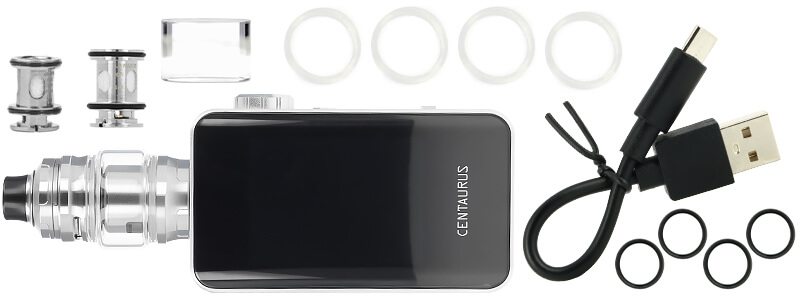 Box contents of Lost Vape's Centaurus BT200 kit