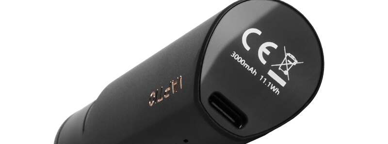 The USB-C recharging port of Vaptio's Cosmo Plus 2 kit