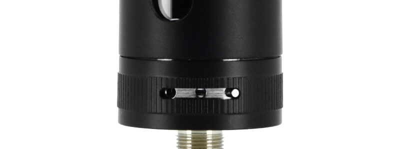 The airflow ring of the Cosmo A2 clearomizer on Vaptio's Cosmo 2 Plus kit