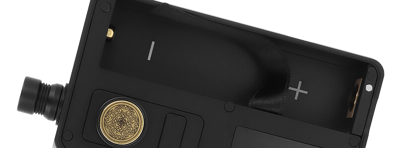 The 18650 single battery compartment of Dotmod's DotAIO V3 kit