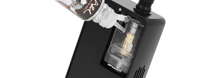 The filling of the DotAIO V4 tank on Dotmod's DotAIO V3 kit