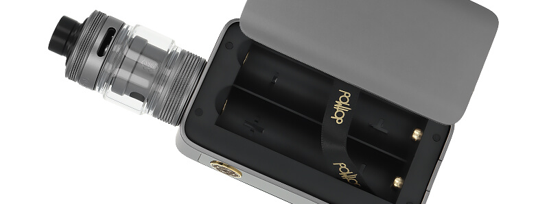 Le logement double accus du kit DotBox 220 V2 de Dotmod