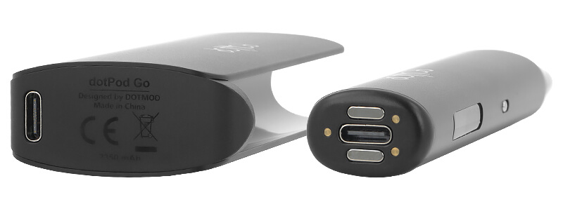 The USB-C port of Dotmod's Dotpod Go podmod