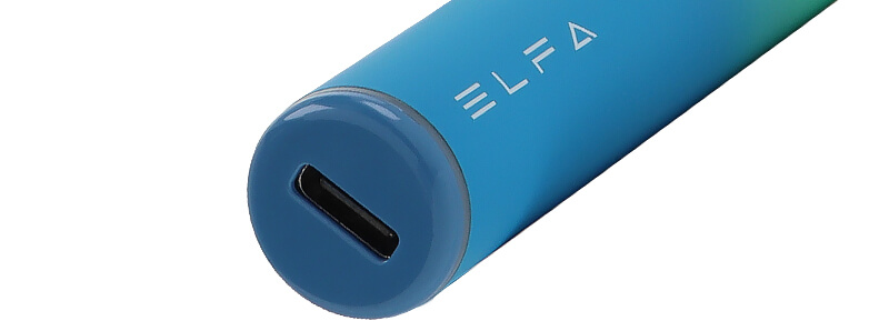 The USB-C port of Elfbar's Elfa Pro kit