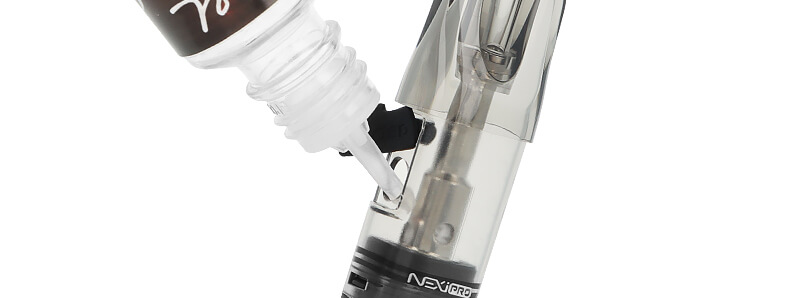 The filling of the Nexi Pro cartridge on Aspire's Nexi Pro kit