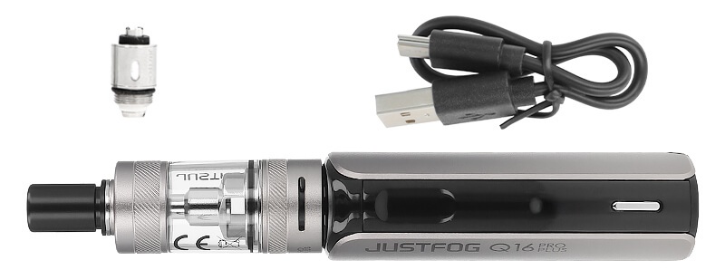 Le contenu de la boite du kit Q16 Pro Plus par Justfog