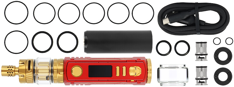 Le contenu de la boîte du kit Rayden 100 V3 Limited Edition de BD Vape