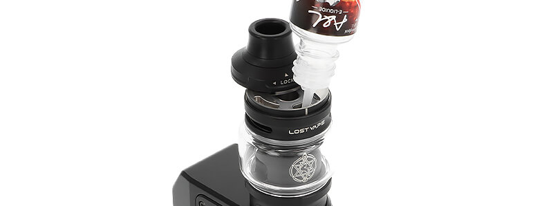 Le remplissage du kit Thelema Q200 Pro de chez Lost Vape