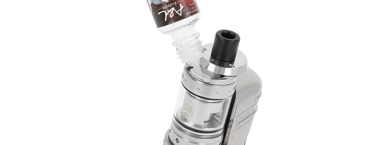 Le remplissage du clearomiseur sur le kit VB26 de Vaponaute