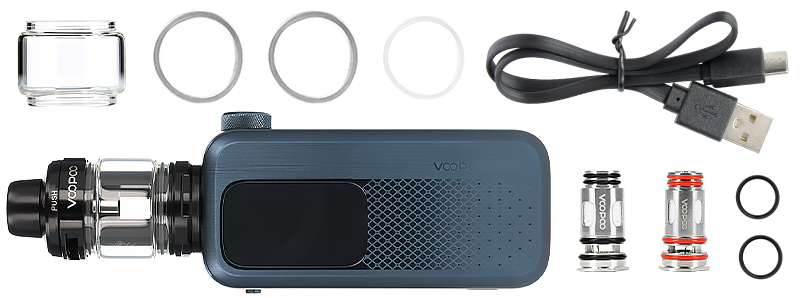 Box contents of Voopoo's Vinci Spark 220 kit