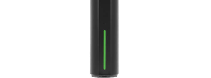 L'indicateur de puissance avec la lumière RVB du pod Argus Klyc de chez Voopoo