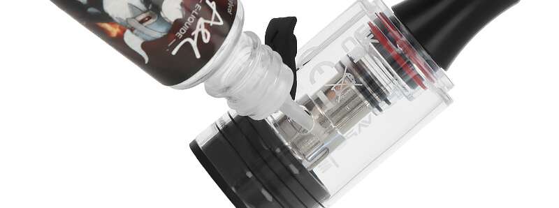 Le remplissage du pod Astara E-Chicha par la marque Lost Vape