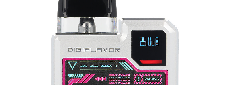 The screen of Geekvape's Digi Q podmod