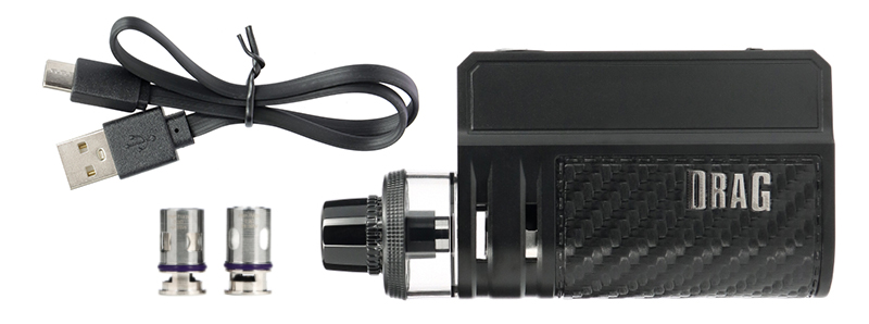 Le contenu de la boîte du pod Drag E60 par Voopoo