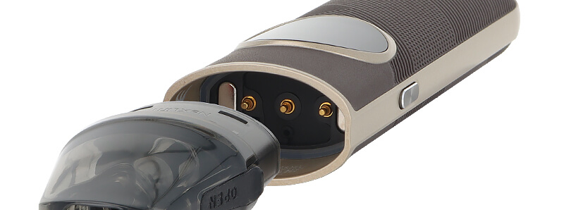 Le système de connexion magnétique entre la cartouche et le pod NeXlim 2 d'OXVA
