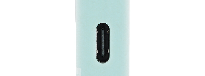 The USB-C port of RELX's No Cloud Ice Mint Intense podmod