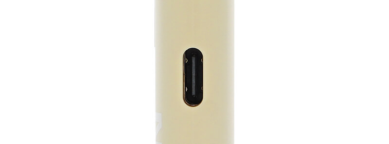 The USB-C port of RELX's No Cloud Velvet Brown Intense podmod