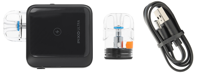 Box contents of Aspire's Pixo Ultra podmod<