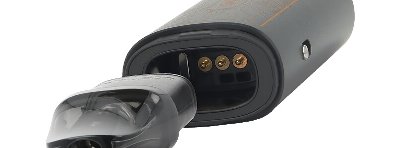 The magnetic connection of Lost Vape's Ursa Cap Pro podmod