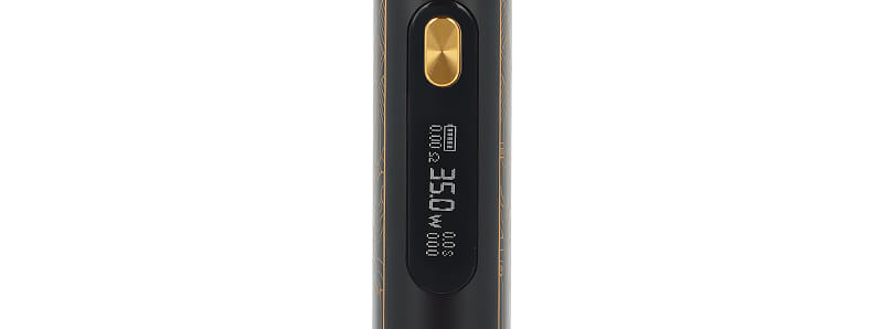 The screen of Lost Vape's Ursa Cap Pro podmod