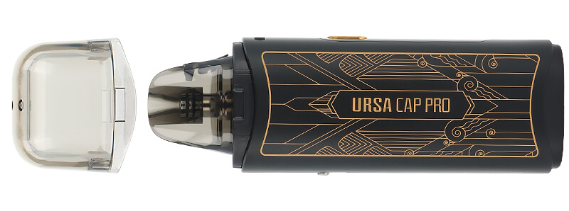 The protective cap for the mouthpiece of Lost Vape's Ursa Cap Pro podmod