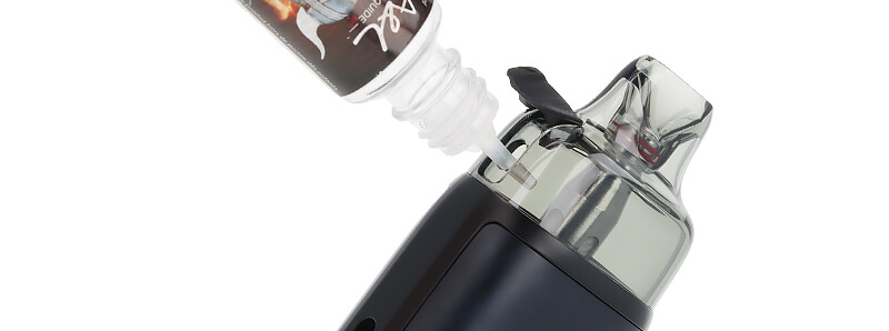 Filling the cartridge of OXVA's VPrime 2 podmod
