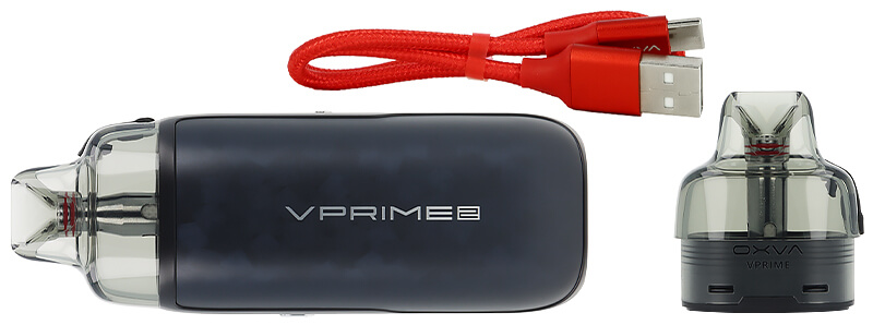 Box contents of OXVA's VPrime 2 podmod