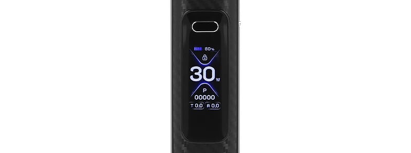 The screen of OXVA's XLIM Pro 3 podmod