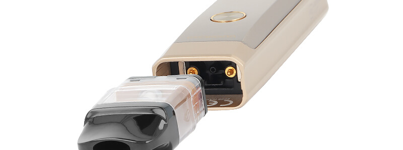 The magnetic connection between Vaporesso's cartridge and XROS Pro 2 podmod