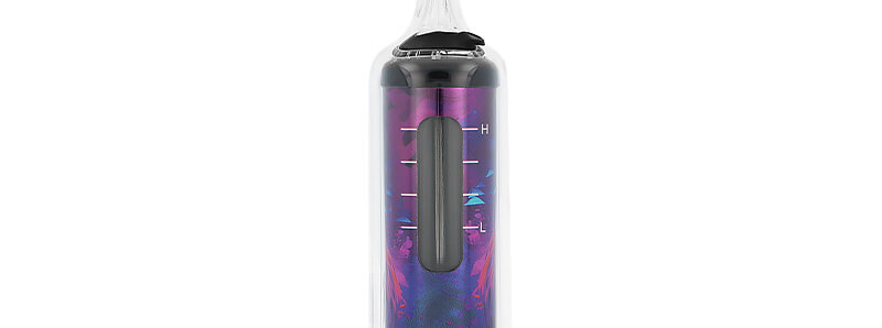 La fenêtre transparente de la puff rechargeable Falcon-X Plus de JNR