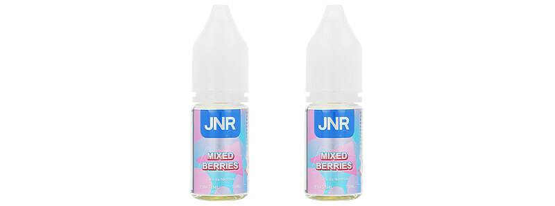 Les deux flacons de e-liquide Mixed Berries de chez JNR