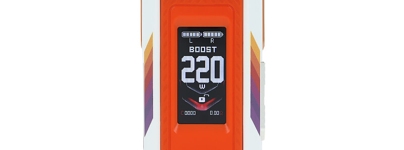 L'écran de la box Armour Octa de Vaporesso