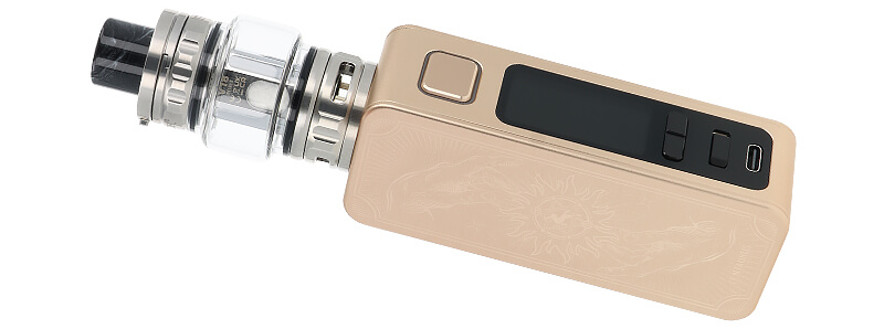 La box Centaurus M120 de Lost Vape avec le clearomiseur TFV18 de Smoke