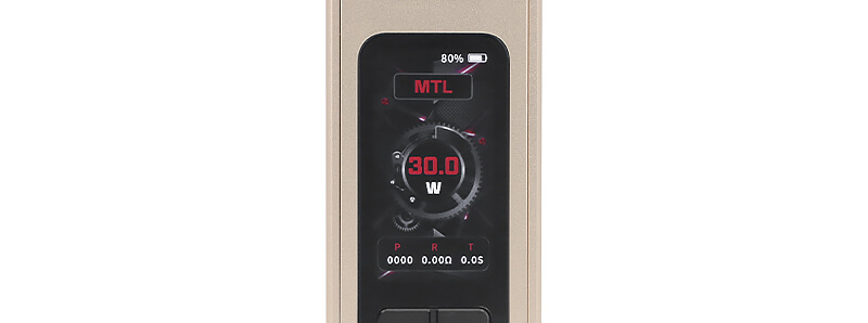 L'écran de la box Centaurus M120 par le fabricant Lost Vape